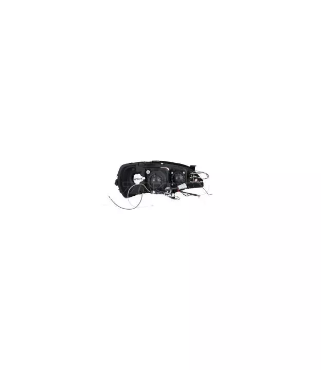 Φανάρια εμπρός led angel eyes για Opel Astra G (1998-2004) - chrome , με λάμπες (Η1) - σετ 2τμχ.