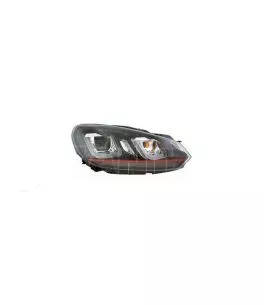 Φανάρια εμπρός angel eyes για Vw Golf 6 - με design Vw Golf 7 , με λάμπες (Η1) - σετ 2τμχ. 