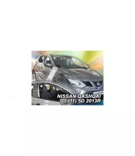 Ανεμοθραύστες για Nissan Qashqai (2013+) 5 πορτο - 2 τμχ. εμπρός 