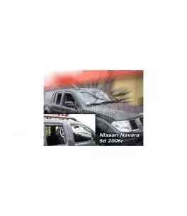 Ανεμοθραύστες για Nissan Navara / Pick Up (2005-2014) 4 πορτο / μιάμιση - 2 τμχ. εμπρός 