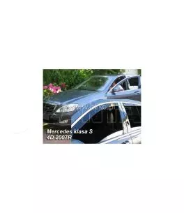 Ανεμοθραύστες για Mercedes S-Class W221  (2005-2013) sedan - 4 τμχ. εμπρός και πίσω 