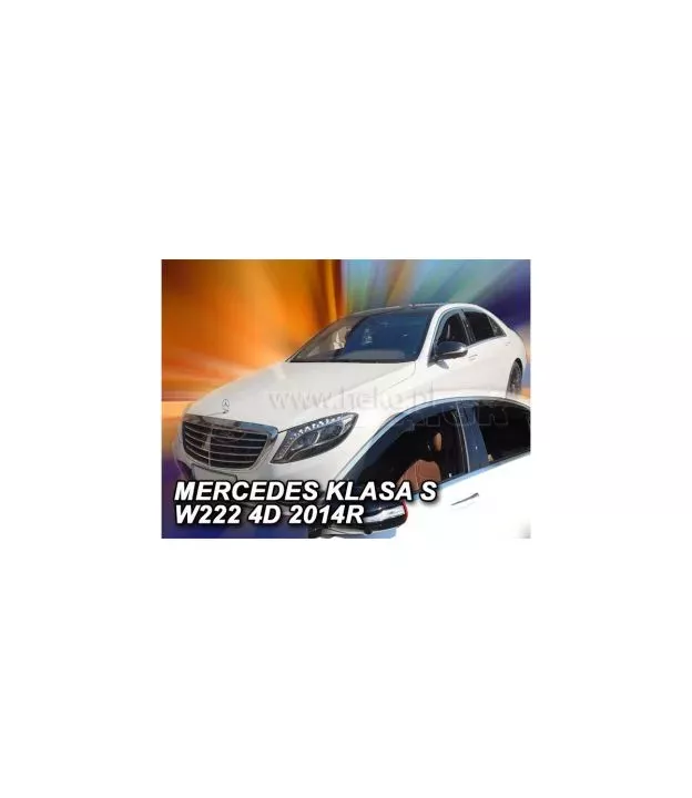 Ανεμοθραύστες για Mercedes S-Class W222 (2013+) sedan - 4 τμχ. εμπρός και πίσω