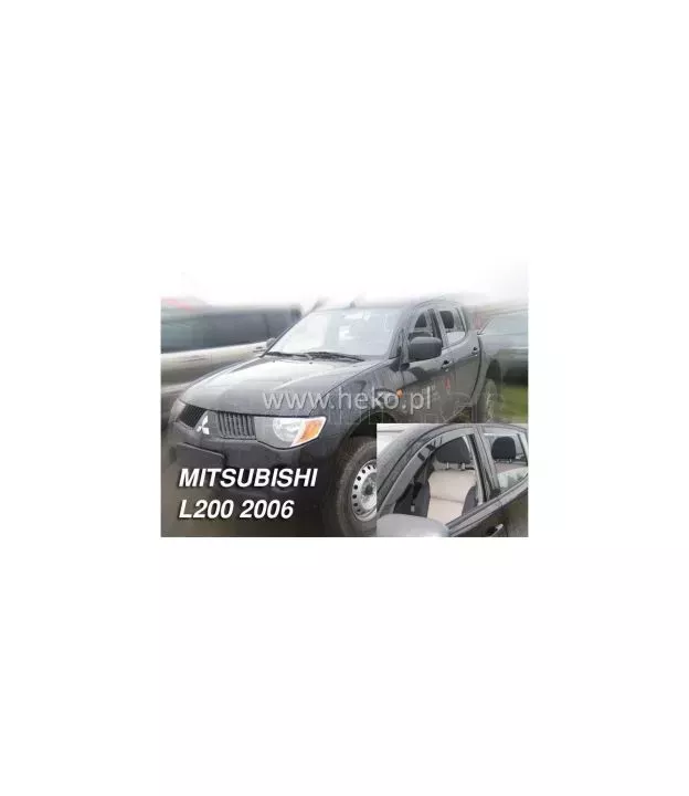 Ανεμοθραύστες για Mitsubishi L-200 (2006-2016) Double Cab 4 πορτο - 4 τμχ. εμπρός και πίσω