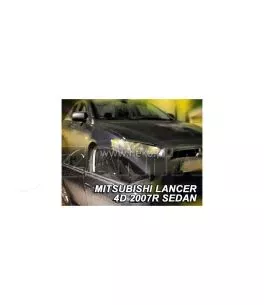 Ανεμοθραύστες για Mitsubishi Lancer (2004-2007) sedan - 4 τμχ. εμπρός και πίσω 