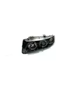 Φανάρια εμπρός angel eyes για Seat Leon /Toledo (1999-2004) - μαύρα , με λάμπες (Η1) - σετ 2τμχ. 