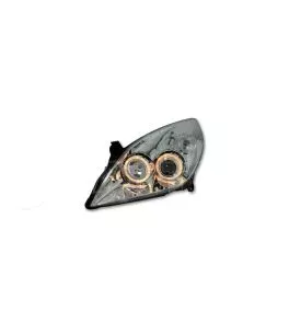 Φανάρια εμπρός angel eyes για Opel Vectra C (2005-2009) - chrome , χωρίς λάμπες (Η7) - σετ 2τμχ. 
