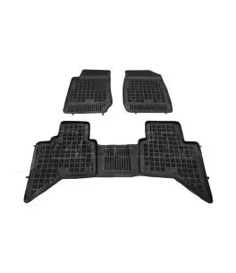 Λαστιχένια πατάκια Rezaw Plast για Isuzu D-Max (2012+) - τύπου σκαφάκι - 3τμχ. 