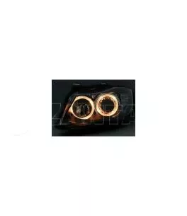 Φανάρια εμπρός angel eyes για BMW E90(2005-2009) - black , χωρίς λάμπες (Η7) - σετ 2τμχ. 