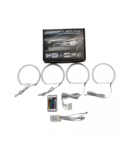 RGB δαχτυλίδια angel eyes led με επικάλυψη ματ για BMW E36 / E38 / E39 με τηλεχειρισμό για αλλαγή χρώματος 