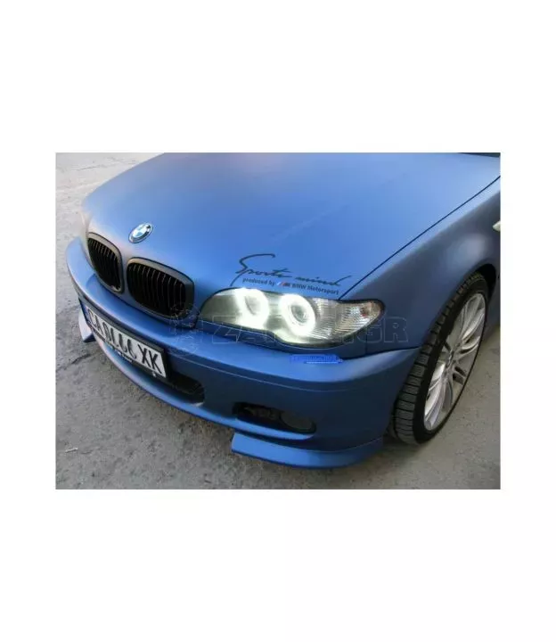 Δαχτυλίδια led angel eyes για BMW E46 coupe (2003+) με 66 led - κίτρινα