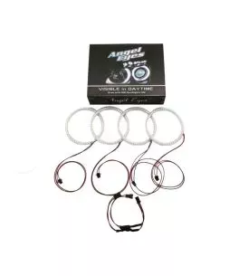 Δαχτυλίδια led angel eyes για  BMW E46 coupe (2003+) με 66 led - κίτρινα 
