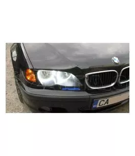 Δαχτυλίδια angel eyes για  BMW E46 (1998-2005) με 66 led - Λευκό χρώμα 