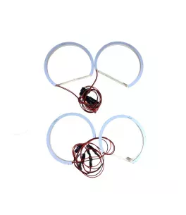 Δαχτυλίδια angel eyes για  BMW E46 coupe (1998-2003) / BMW E46 Sedan, Combi (1998-2005) με 66 led - κίτρινο χρώμα 