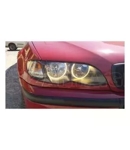 Δαχτυλίδια angel eyes για  BMW E46 coupe (1998-2003) / BMW E46 Sedan, Combi (1998-2005) με 66 led - κίτρινο χρώμα 