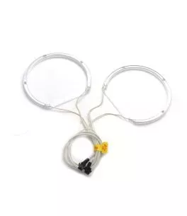 Δαχτυλίδια angel eyes για  BMW X5 (1999-2005) - Λευκό χρώμα 