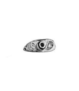 Φανάρια εμπρός angel eyes για Honda Civic (1996-1999) - chrome , με λάμπες (Η1) - σετ 2τμχ. 