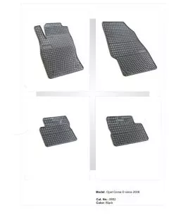 Λαστιχένια πατάκια Frogum για Opel Corsa D / Adam (2006+) - 4τμχ. 