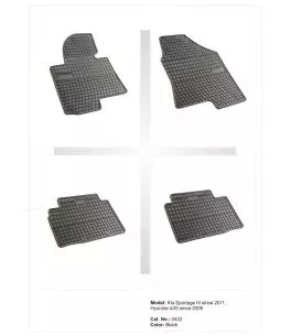 Λαστιχένια πατάκια Frogum για Hyundai Tucson / IX35 / KIA Sportage (2010-2015) - 4τμχ. 