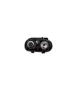 Φανάρια εμπρός angel eyes για Vw Golf IV R32 - μαύρα , χωρίς λάμπες (Η7) - σετ 2τμχ. 