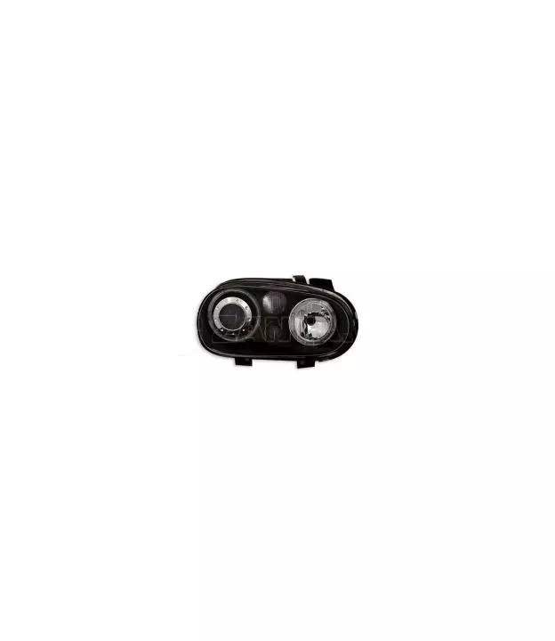 Φανάρια εμπρός angel eyes για Vw Golf IV R32 - μαύρα , χωρίς λάμπες (Η7) - σετ 2τμχ.