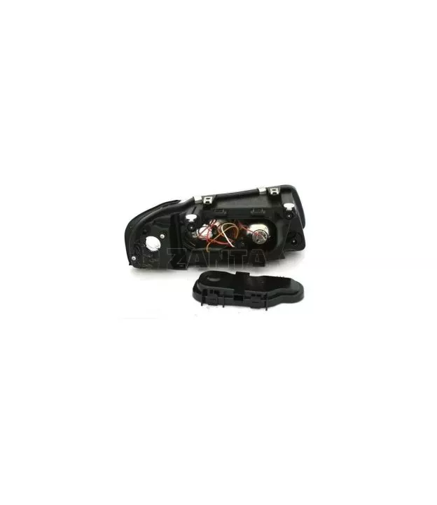 Φανάρια εμπρός για Audi A3 (2000-2003) - μαύρα , με λάμπες (Η1) - σετ 2τμχ.