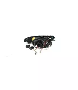 Φανάρια εμπρός angel eyes για Peugeot 206 , μαύρα , χωρίς λάμπες (Η7) - σετ 2τμχ. 