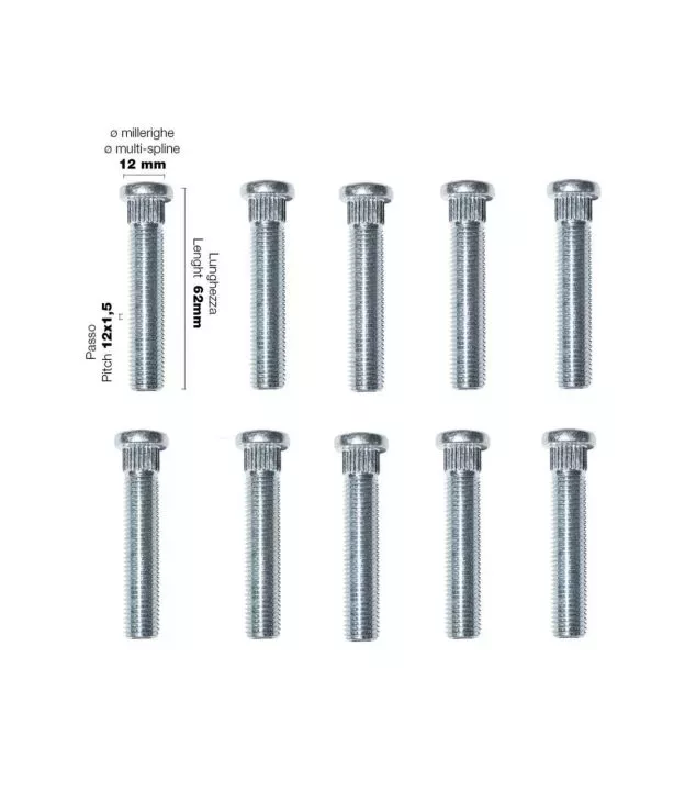 ΜΠΟΥΖΟΝΙΑ 12x1.5 62mm 10ΤΕΜ.