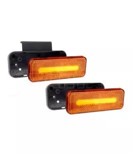 ΦΩΣ ΟΓΚΟΥ ΦΟΡΤΗΓΟΥ LED ΠΟΡΤΟΚΑΛΙ 10-30V 124x49x22mm ΑΔΙΑΒΡΟΧΟ OM-02-O AMIO 1ΤΕΜ. 