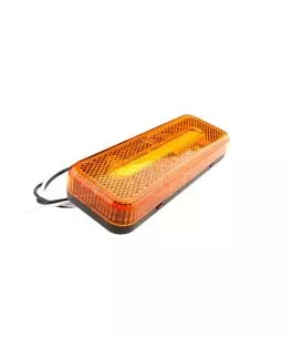 ΦΩΣ ΟΓΚΟΥ ΦΟΡΤΗΓΟΥ LED ΠΟΡΤΟΚΑΛΙ 10-30V 124x49x22mm ΑΔΙΑΒΡΟΧΟ OM-02-O AMIO 1ΤΕΜ. 
