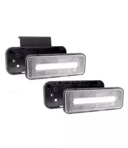 ΦΩΣ ΟΓΚΟΥ ΦΟΡΤΗΓΟΥ LED ΛΕΥΚΟ 10-30V 124x49x22mm ΑΔΙΑΒΡΟΧΟ OM-02-W AMIO 1ΤΕΜ. 