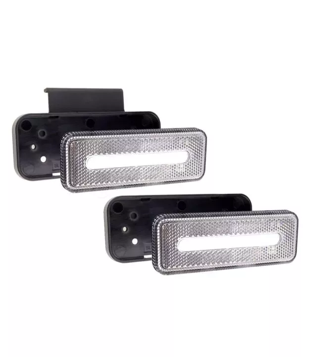 ΦΩΣ ΟΓΚΟΥ ΦΟΡΤΗΓΟΥ LED ΛΕΥΚΟ 10-30V 124x49x22mm ΑΔΙΑΒΡΟΧΟ OM-02-W AMIO 1ΤΕΜ.