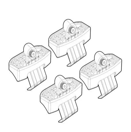 Nordrive ΑΚΡΑ ΓΙΑ ΜΠΑΡΕΣ NORDRIVE ΓΙΑ EVO EVO4 2017+  - 4 τεμ. N21253 