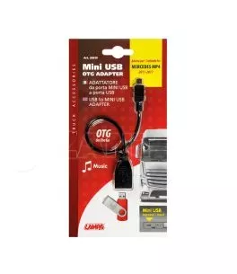 ΑΝΤΑΠΤΟΡΑΣ USB-MINI USB 12V ΜΕ ΚΑΛΩΔΙΟ 10cm RED LINE (ΚΑΤΑΛΛΗΛΟ ΓΙΑ MERCEDES MP4 2011-2017) 