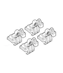 ΑΚΡΑ ΓΙΑ ΜΠΑΡΕΣ NORDRIVE ΓΙΑ TOYOTA COROLLA VERSO 01/02-03/04 KIT 