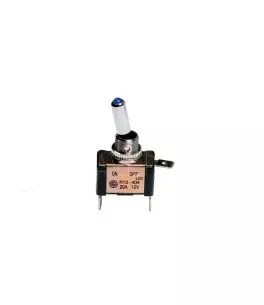 ΔΙΑΚΟΠΤΗΣ ΑΕΡΟΠΟΡΙΚΟΥ ΤΥΠΟΥ 2 ΘΕΣΕΩΝ 12,2mm 12V 20A ΜΕ LED ΜΠΛΕ 