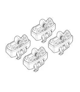 ΑΚΡΑ ΓΙΑ ΜΠΑΡΕΣ NORDRIVE ΓΙΑ PEUGEOT 206 3D PLUS 09/98+ KIT 