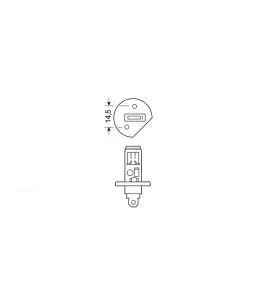 H1 ΑΛΟΓΟΝΟΥ 12V/100W 62.5mm P14,5s ΤΕΜ1 