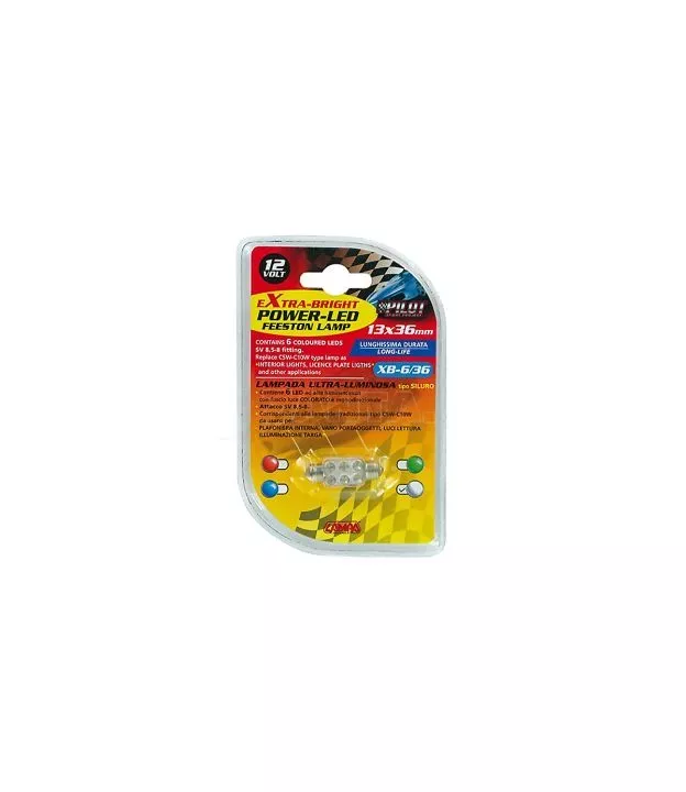 ΛΑΜΠΑΚΙ ΠΛΑΦΟΝΙΕΡΑΣ 6 LED 13x35mm