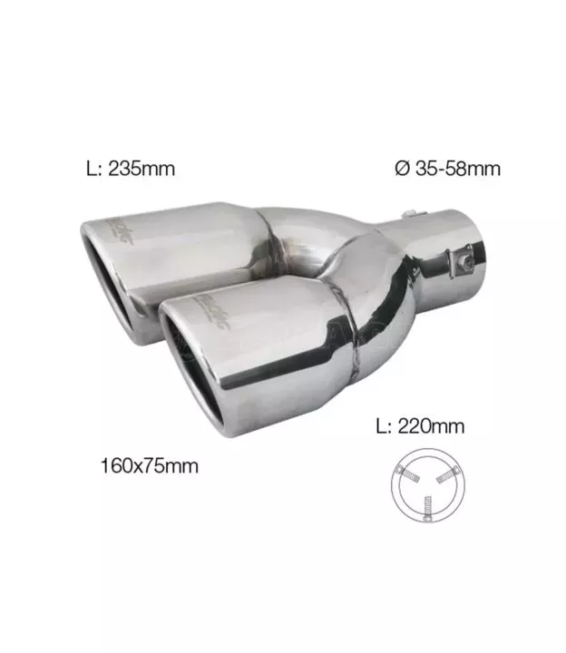 ΜΠΟΥΚΑ ΔΙΠΛΗ ΧΡΩΜΙΟΥ TRX/18R 165x77mm 220mm 3558mm