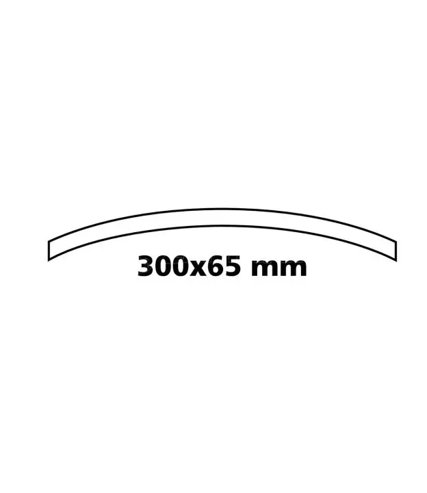 ΚΑΘΡΕΠΤΗΣ ΕΣΩΤΕΡΙΚΟΣ ΚΥΡΤΟΣ ΠΙΑΣΤΟΣ CONVEX 300 Χ 65 mm (ΓΙΑ ΚΑΘΡΕΠΤΕΣ ΥΨΟΥΣ 53-80 mm)