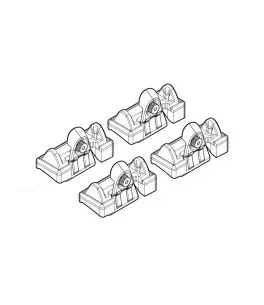ΑΚΡΑ ΓΙΑ ΜΠΑΡΕΣ NORDRIVE ΓΙΑ MAZDA 2 05/03-09/07 KIT 
