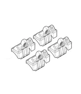 ΑΚΡΑ ΓΙΑ ΜΠΑΡΕΣ NORDRIVE ΓΙΑ AUDI A3 3D 05/03-08/12 KIT 