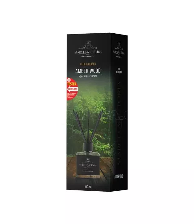 ΑΡΩΜΑΤΙΚΟ ΧΩΡΟΥ 100ml ΜΕ STICKS - AMBER WOOD