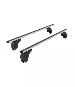 KIT ΜΕ ΜΠΑΡΕΣ ΟΡΟΦΗΣ ΓΙΑ SKODA RAPID SPACEBACK 5D 2013 ΑΛΟΥΜΙΝΙΟΥ & ΜΠΑΓΚΑΖΙΕΡΑ BOX 430 LT (ΛΕΥΚΗ-ΑΣΠΡΗ/ΓΥΑΛΙΣΤΕΡΗ) NORDRIVE 