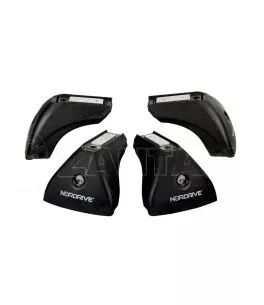 KIT ΜΕ ΜΠΑΡΕΣ ΟΡΟΦΗΣ ΓΙΑ SKODA RAPID SPACEBACK 5D 2013 ΑΛΟΥΜΙΝΙΟΥ & ΜΠΑΓΚΑΖΙΕΡΑ BOX 430 LT (ΛΕΥΚΗ-ΑΣΠΡΗ/ΓΥΑΛΙΣΤΕΡΗ) NORDRIVE 