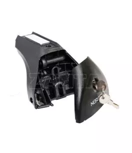 KIT ΜΕ ΜΠΑΡΕΣ ΟΡΟΦΗΣ ΓΙΑ SKODA RAPID SPACEBACK 5D 2013 ΑΛΟΥΜΙΝΙΟΥ & ΜΠΑΓΚΑΖΙΕΡΑ BOX 430 LT (ΛΕΥΚΗ-ΑΣΠΡΗ/ΓΥΑΛΙΣΤΕΡΗ) NORDRIVE 