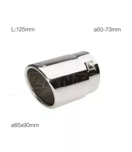 ΑΚΡΟ ΕΞΑΤΜΙΣΗΣ INOX TRX9 SIMONI RACING - 1 ΤΕΜ. 