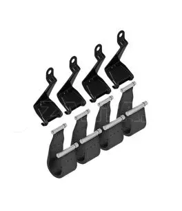 FIT-KIT ΑΚΡΑ (ΠΟΔΙΑ) ΓΙΑ ΜΠΑΡΕΣ SNAP ALU F-2 14cm ΜΟΝΟ ΓΙΑ DACIA DUSTER (RAILINGS) NORDRIVE - 4 TEM 