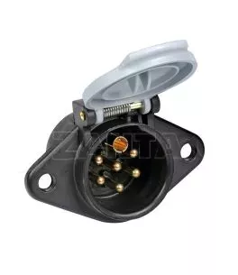 ΠΡΙΖΑ ΚΟΤΣΑΔΟΡΟΥ ΜΕ ΑΣΗΜΙ ΚΑΠΑΚΙ 24S 24V 7PIN ISO 3731 ΑΡΣΕΝΙΚΗ