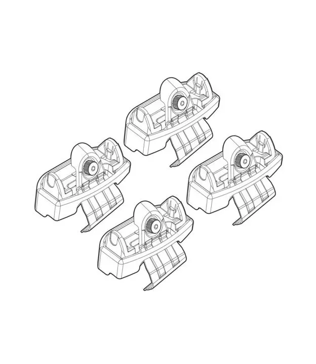 ΑΚΡΑ ΓΙΑ ΜΠΑΡΕΣ NORDRIVE ΓΙΑ TOYOTA YARIS 5D 10/11+ KIT